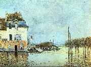 Alfred Sisley Flood at Pont-Marley oil painting reproduction